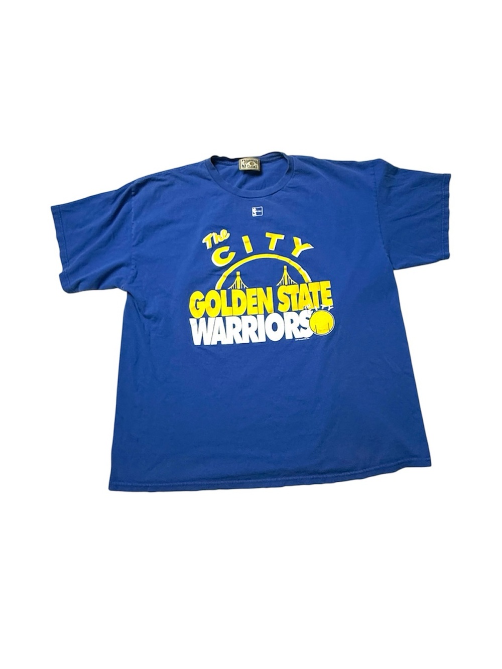 Y2k Golden State Warriors hardwood classic nba  Blue Graphic Tee